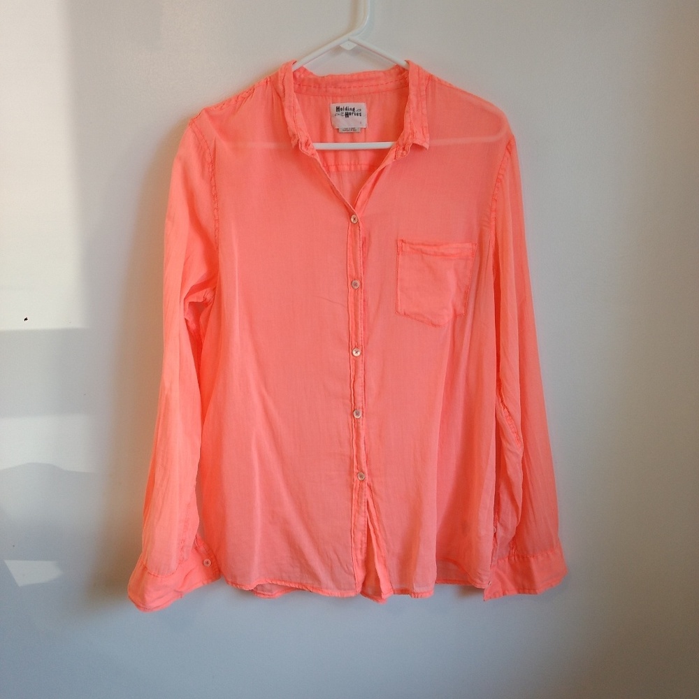 Anthro| holding horses long sleeve button-down